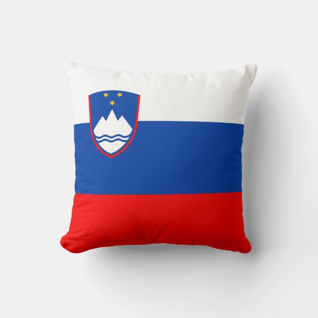 Slovenien Flagga Kudde (Framsida)
