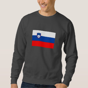 Slovenien Flagga Lång Ärmad Tröja