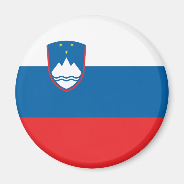 Slovenien flagga magnet (Framsidan)