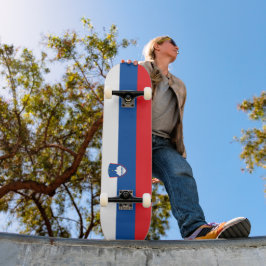 Slovenien flagga mini skateboard bräda 18,5 cm