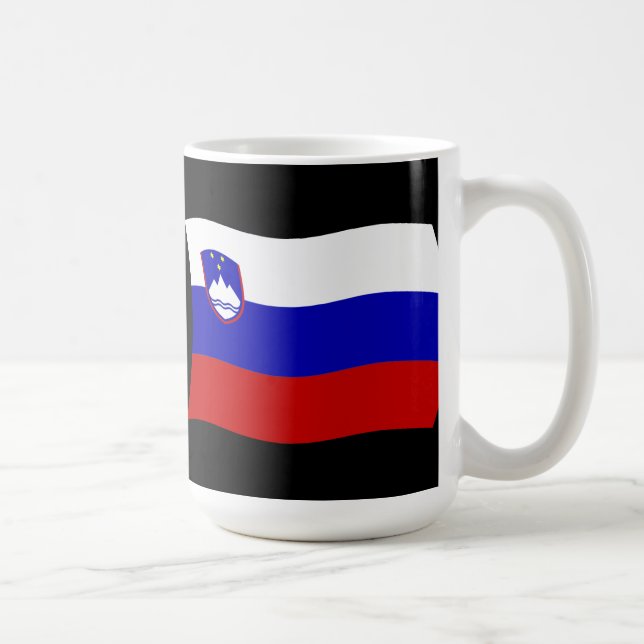 Slovenien Flagga Mugg (Höger)