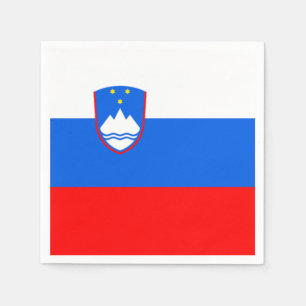 Slovenien Flagga Pappersservett