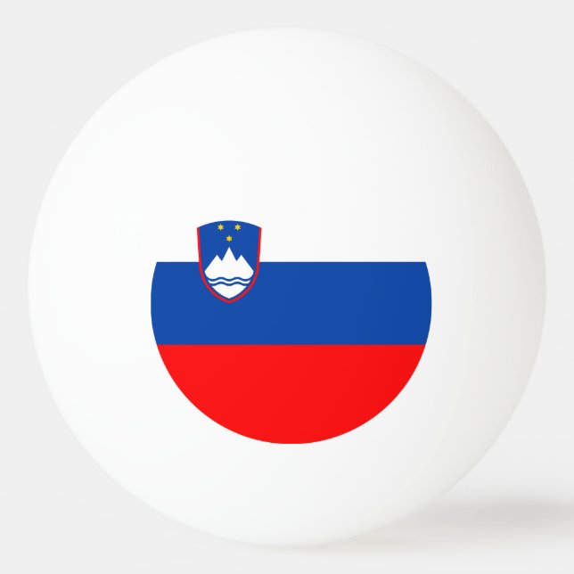 Slovenien Flagga Pingisboll (Framsidan)
