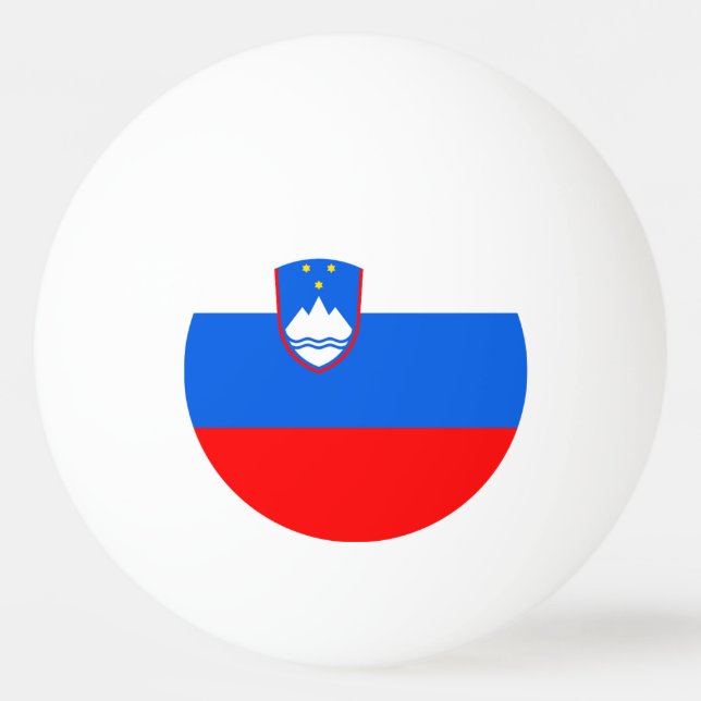 Slovenien Flagga Pingisboll (Framsidan)