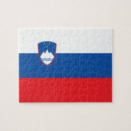 Slovenien flagga pussel