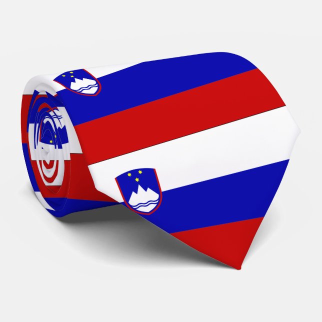 Slovenien flagga slips (Rullad)