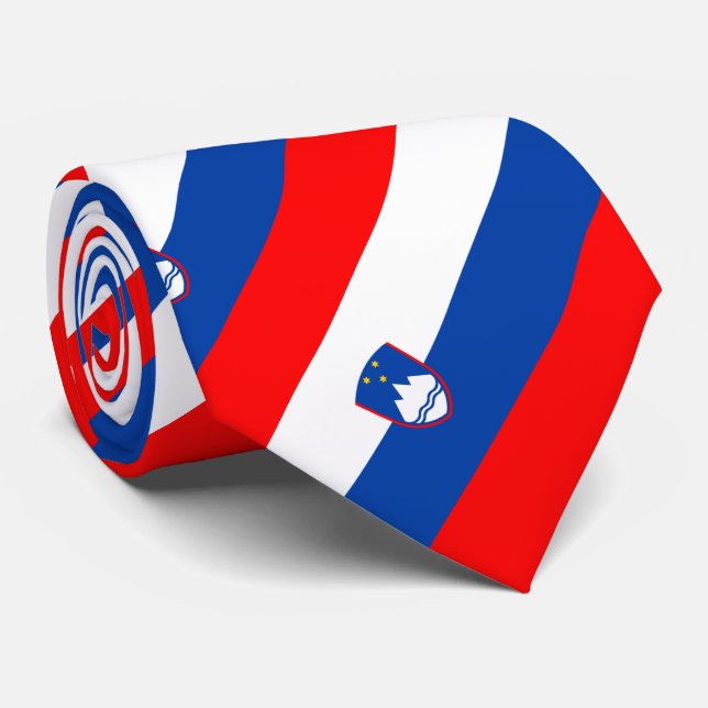 Slovenien Flagga Slips (Rullad)