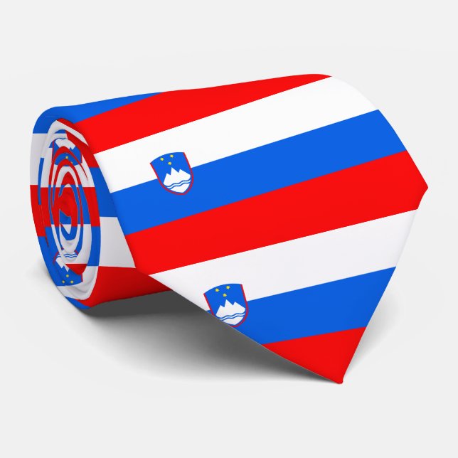 Slovenien Flagga Slips (Rullad)