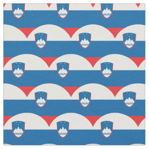 Slovenien Flagga & Slovenien Trendig Fabric/mode Tyg