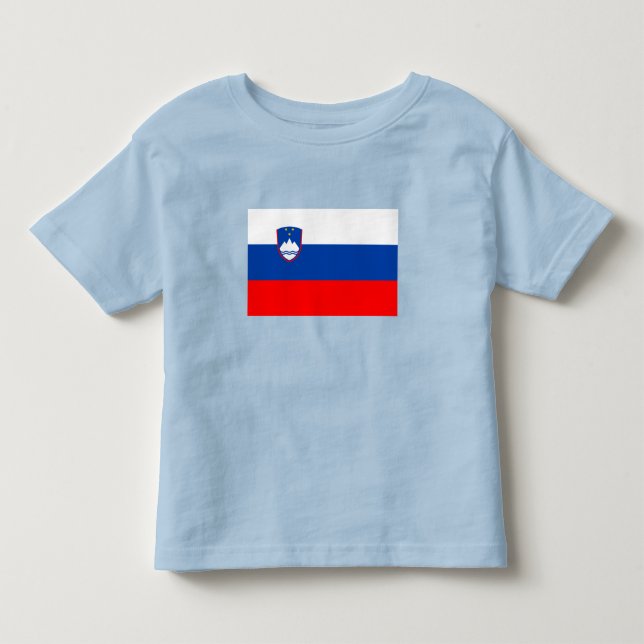 Slovenien Flagga T Shirt (Framsida)