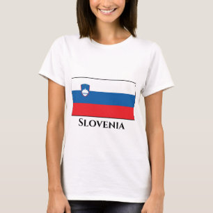 Slovenien Flagga T Shirt