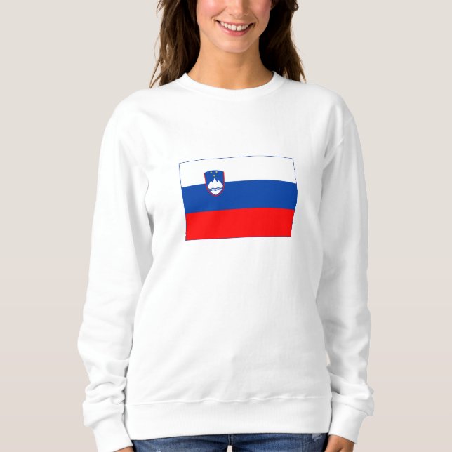 Slovenien Flagga T Shirt (Framsida)