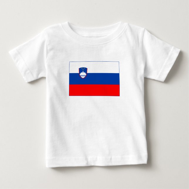 Slovenien flagga t shirt (Framsida)