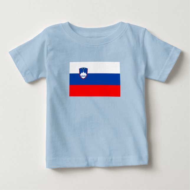 Slovenien Flagga T Shirt (Framsida)