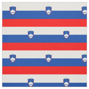 Slovenien Flagga Tyg