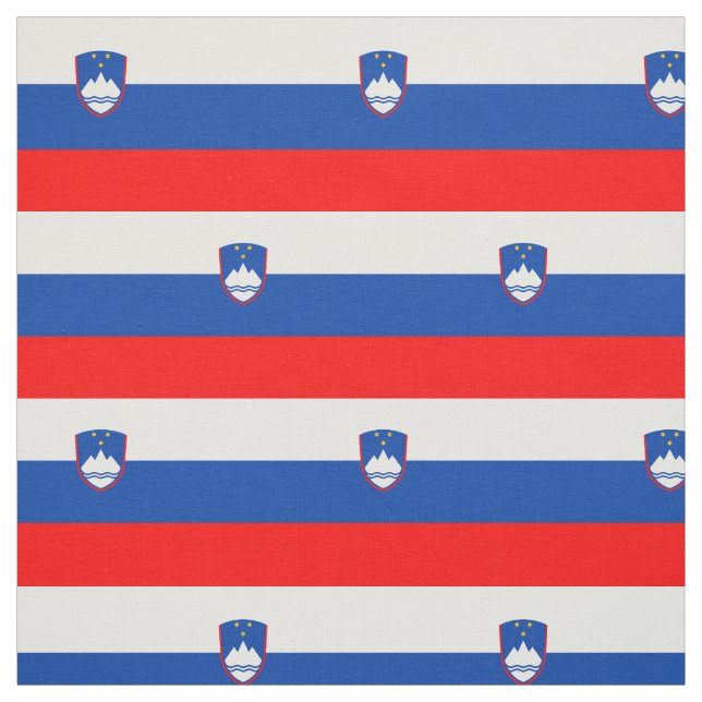 Slovenien Flagga Tyg (Provkarta)