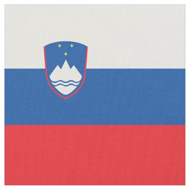 Slovenien flagga tyg (Närbild)