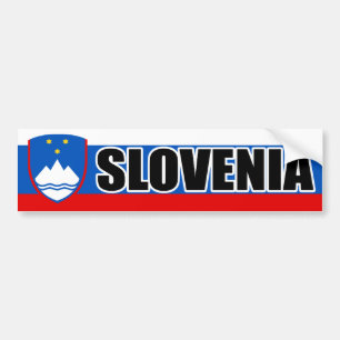 Slovenien flaggabaner bildekal