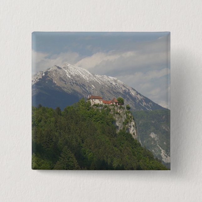 SLOVENIEN, GORENJSKA, Bled: Bleds slott & 2 Knapp (Framsida)