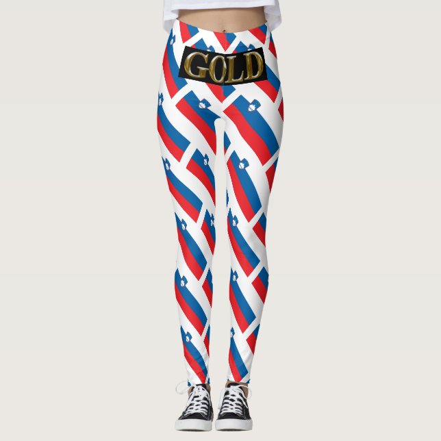 SLOVENIEN GULD LEGGINGS (Framsida)