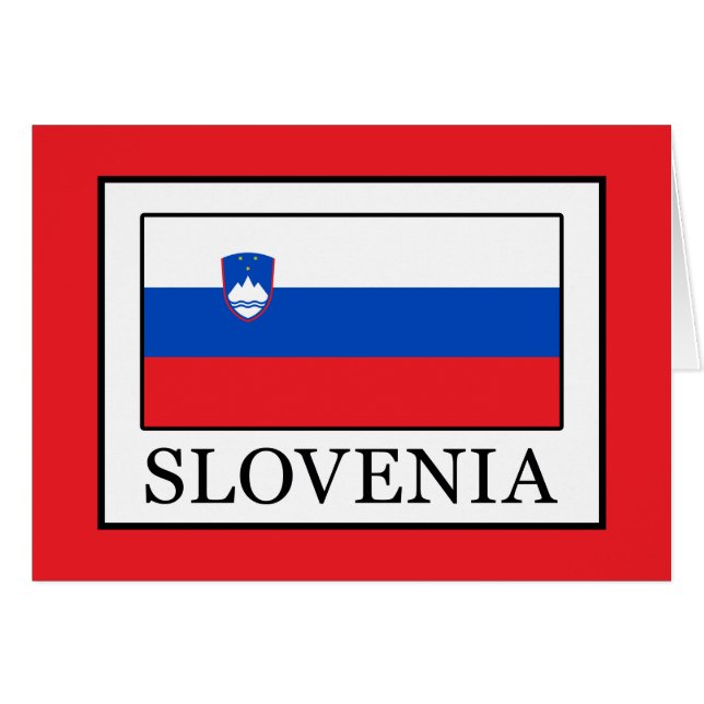 Slovenien Hälsningskort (Framsidan Horizontal)