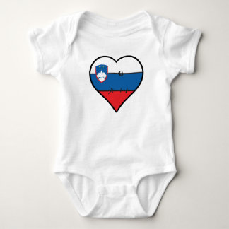 Slovenien Heart Slovenska Flagga T Shirt