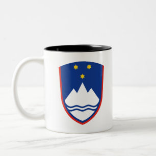 Slovenien jackar arm Två-Tonad mugg