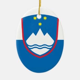 Slovenien Julgransprydnad Keramik