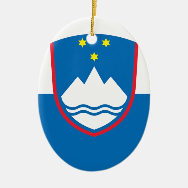 Slovenien Julgransprydnad Keramik (Framsidan)