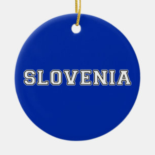 Slovenien Julgransprydnad Keramik
