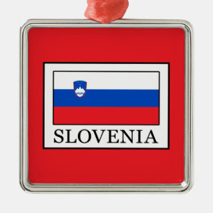 Slovenien Julgransprydnad Metall