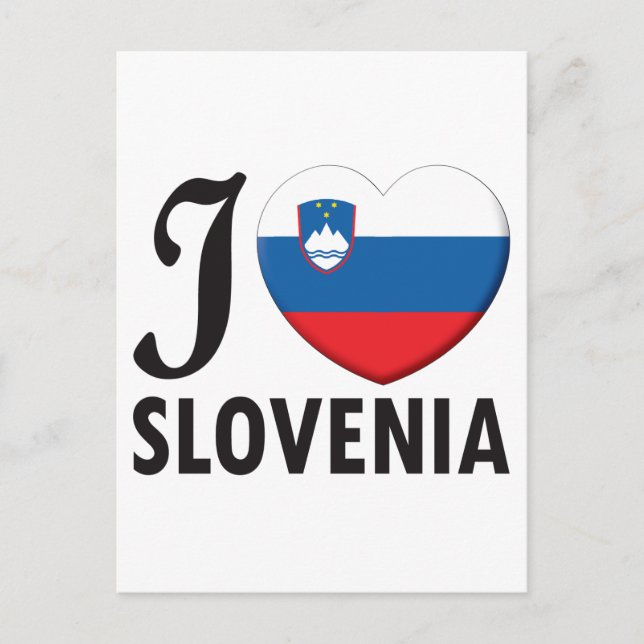 Slovenien Kärlek Vykort (Framsida)