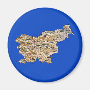 Slovenien kartamagnet magnet