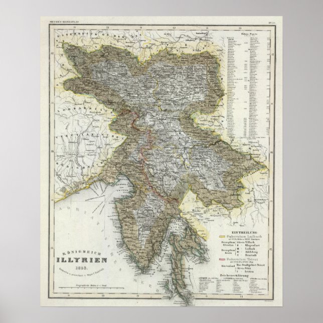 Slovenien, Kroatien Poster (Framsidan)