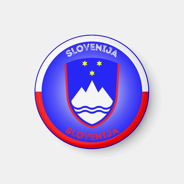 Slovenien kulturarvsemblem magnet (Framsidan)