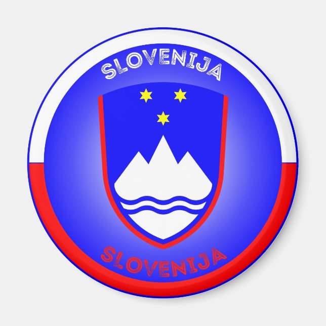 Slovenien kulturarvsemblem magnet (Framsidan)