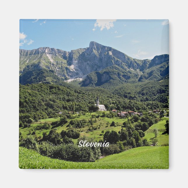 Slovenien landskapsfotografi magnet (Framsidan)