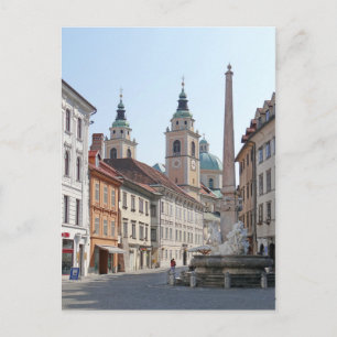 Slovenien - Ljubljana - Carniole Fontän (1751) Vykort