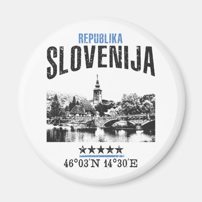 Slovenien Magnet (Framsidan)