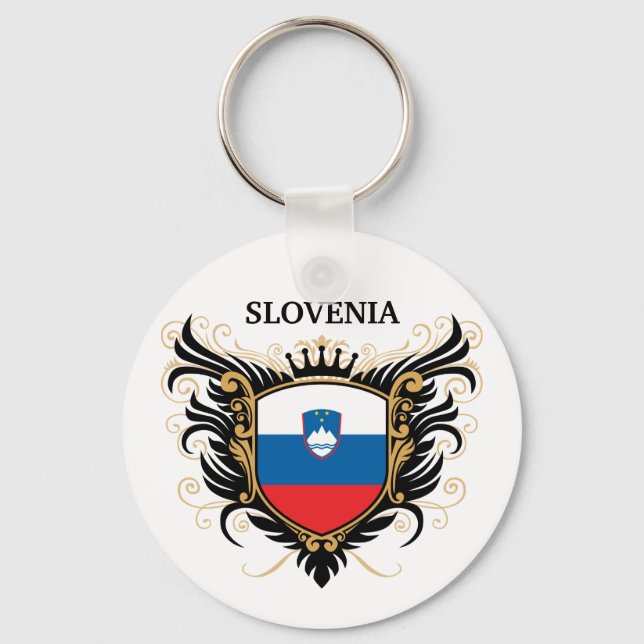 Slovenien [personalize] nyckelring (Framsida)