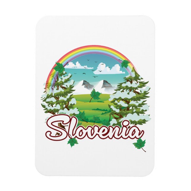 Slovenien Res logotyp Magnet (Vertikal)