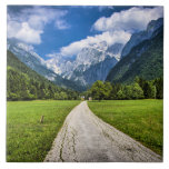 Slovenien, scenfotografi med Alpernor Kakelplatta<br><div class="desc">Scenlandskapsfoto av Alpernorna i Slovenien</div>