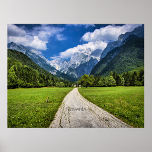 Slovenien, scenfotografi med Alpernor Poster