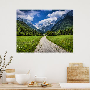 Slovenien, scenfotografi med Alpernor Poster
