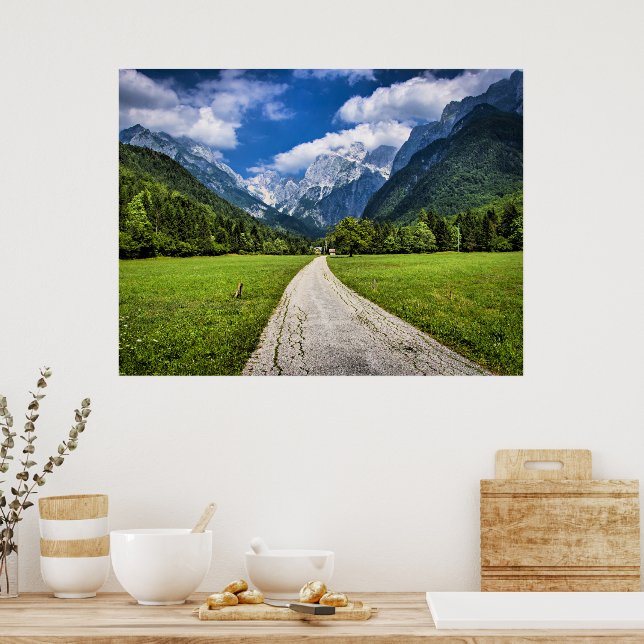 Slovenien, scenfotografi med Alpernor Poster (Kök)