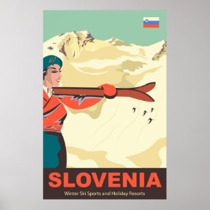Slovenien skidspår poster