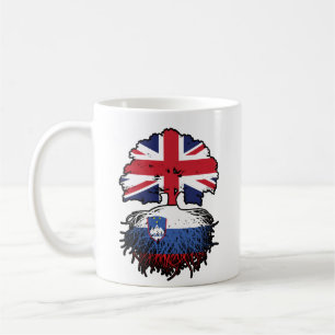 Slovenien Slovenska brittiska Storbritannien, Stor Kaffemugg