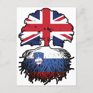 Slovenien Slovenska brittiska Storbritannien, Stor Vykort