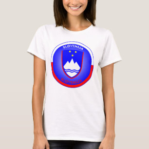 Slovenien statsvapen cirkelform t shirt