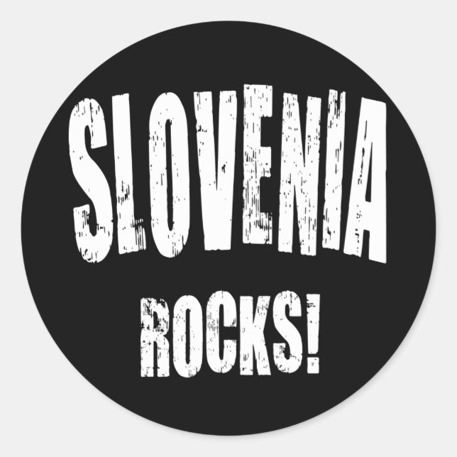 Slovenien Sten! Runt Klistermärke (Framsida)